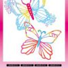 ABM Cutting Die Butterfly wings Bold & Bright 110x210x1mm 8 PC nr.132 - Afbeelding 2