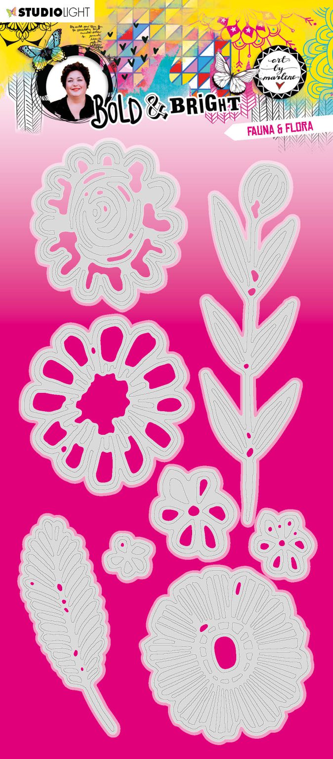 ABM Cutting Die Fauna & Flora Bold & Bright 110x210x1mm 8 PC nr.133