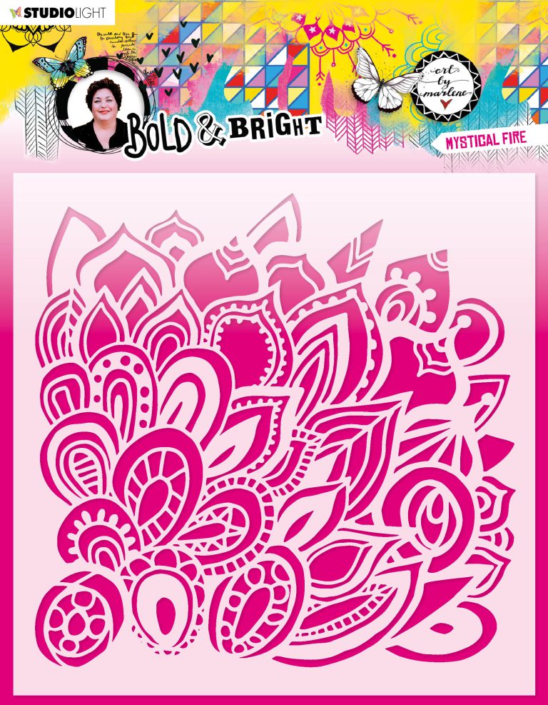 ABM Mask Mystical fire Bold & Bright 200x200x1mm 1 PC nr.68