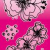 ABM Clear Stamp Romantic florals Bold & Bright 100x240x3mm 7 PC nr.124