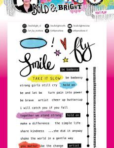 ABM Clear Stamp Tekst play Bold & Bright 148x210x3mm 30 PC nr.125