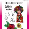 ABM Clear Stamp Frida's flowers Bold & Bright 148x210x3mm 9 PC nr.127
