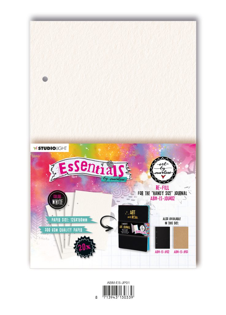 ABM Journal pages For ABM-ES-JOUR01 white Essentials 125x180x8mm 20 SH nr.01