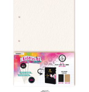 ABM Journal pages For ABM-ES-JOUR04 white Essentials 170x240x8mm 20 SH nr.04