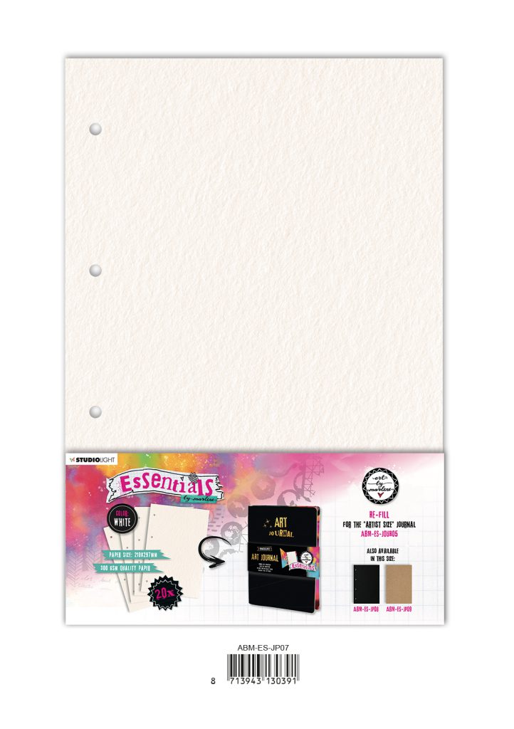 ABM Journal pages For ABM-ES-JOUR05 white Essentials 210x297x8mm 20 SH nr.07