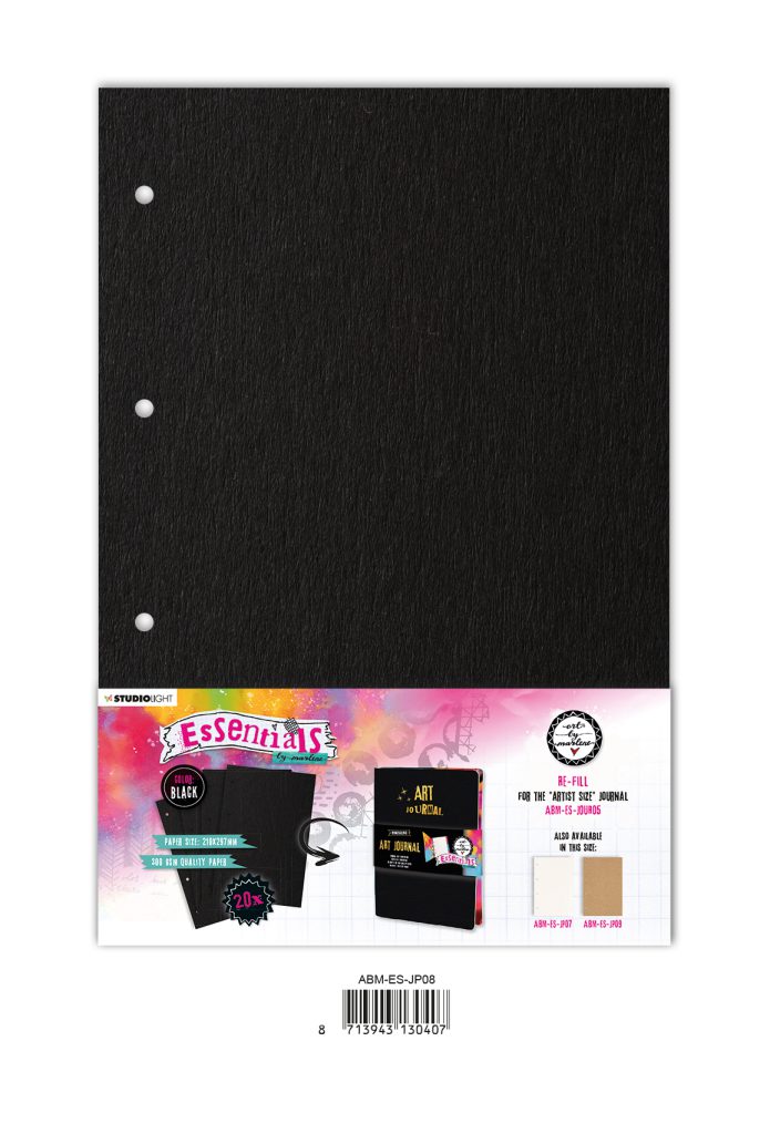 ABM Journal pages For ABM-ES-JOUR05 black Essentials 210x297x8mm 20 SH nr.08