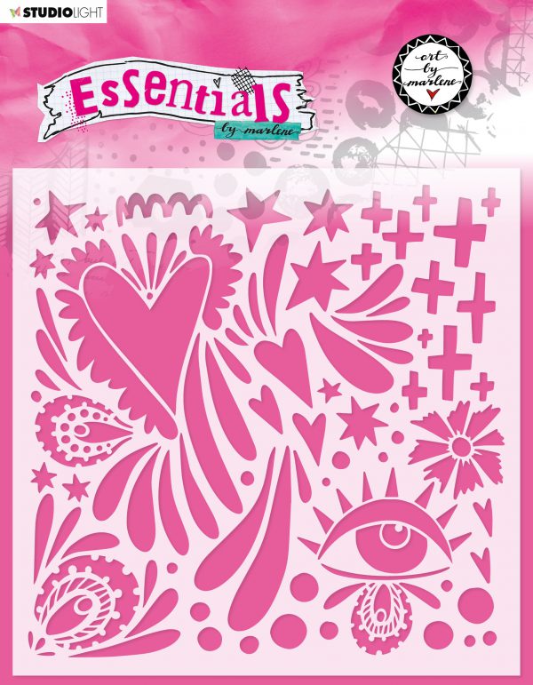 Stencil Wild heart Essentials Art by Marlene