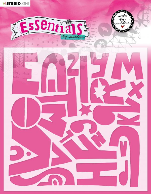Stencil Alphabet Essentials Art by Marlene