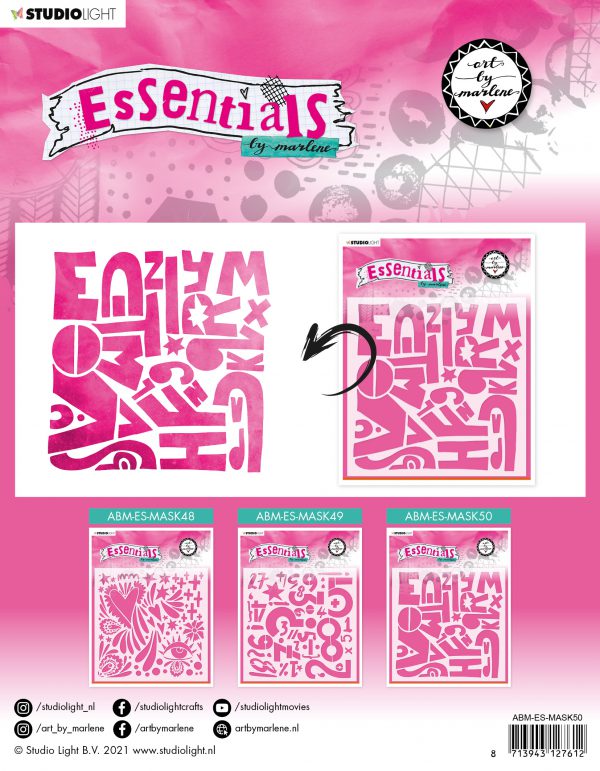 Stencil Alphabet Essentials Art by Marlene