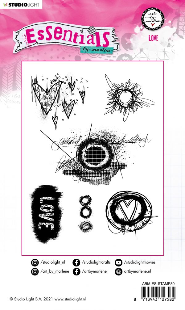 ABM Cling Stamp Love Essentials 148x210mm nr.80 - Afbeelding 2