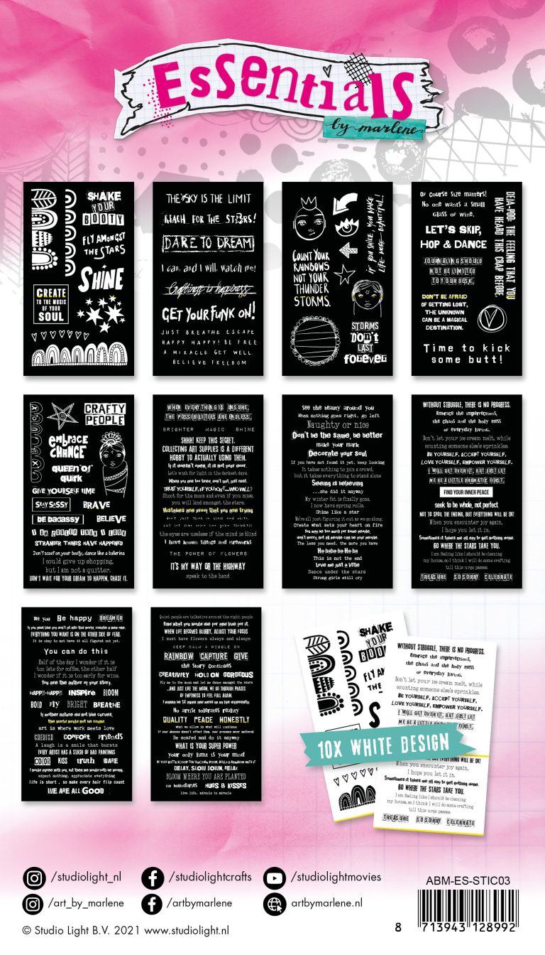 ABM Sticker Pad Sticky Quotes Essentials 120x210mm 20 SH nr.03 - Afbeelding 2