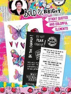 ABM Sticker Pad Sticky quotes and colorful elements Bold & Bright 120x210x5mm 20 SH nr.04