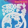 ABM Cutting & Emb. Die Around the world Out Of This World 100x160mm nr.86