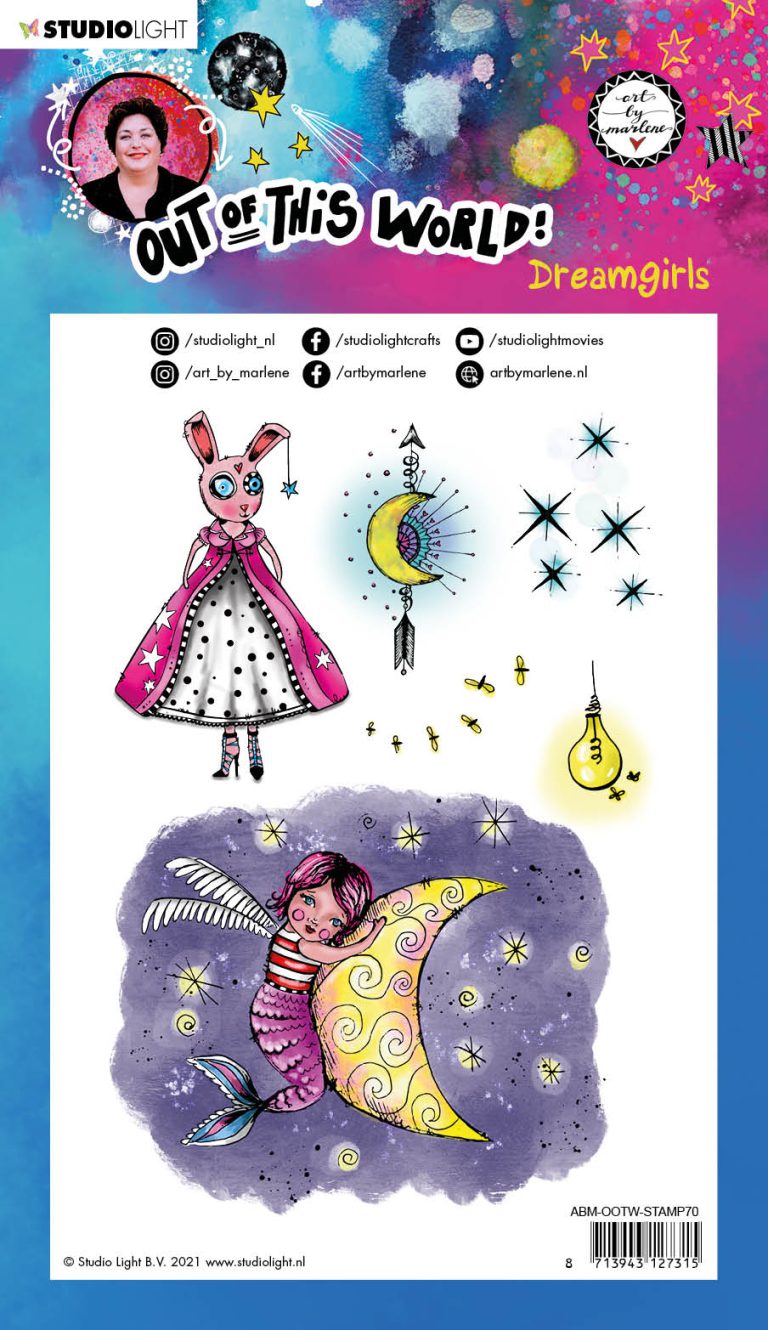 ABM Clear Stamp Dreamgirls Out Of This World 148x210mm nr.70 - Afbeelding 2