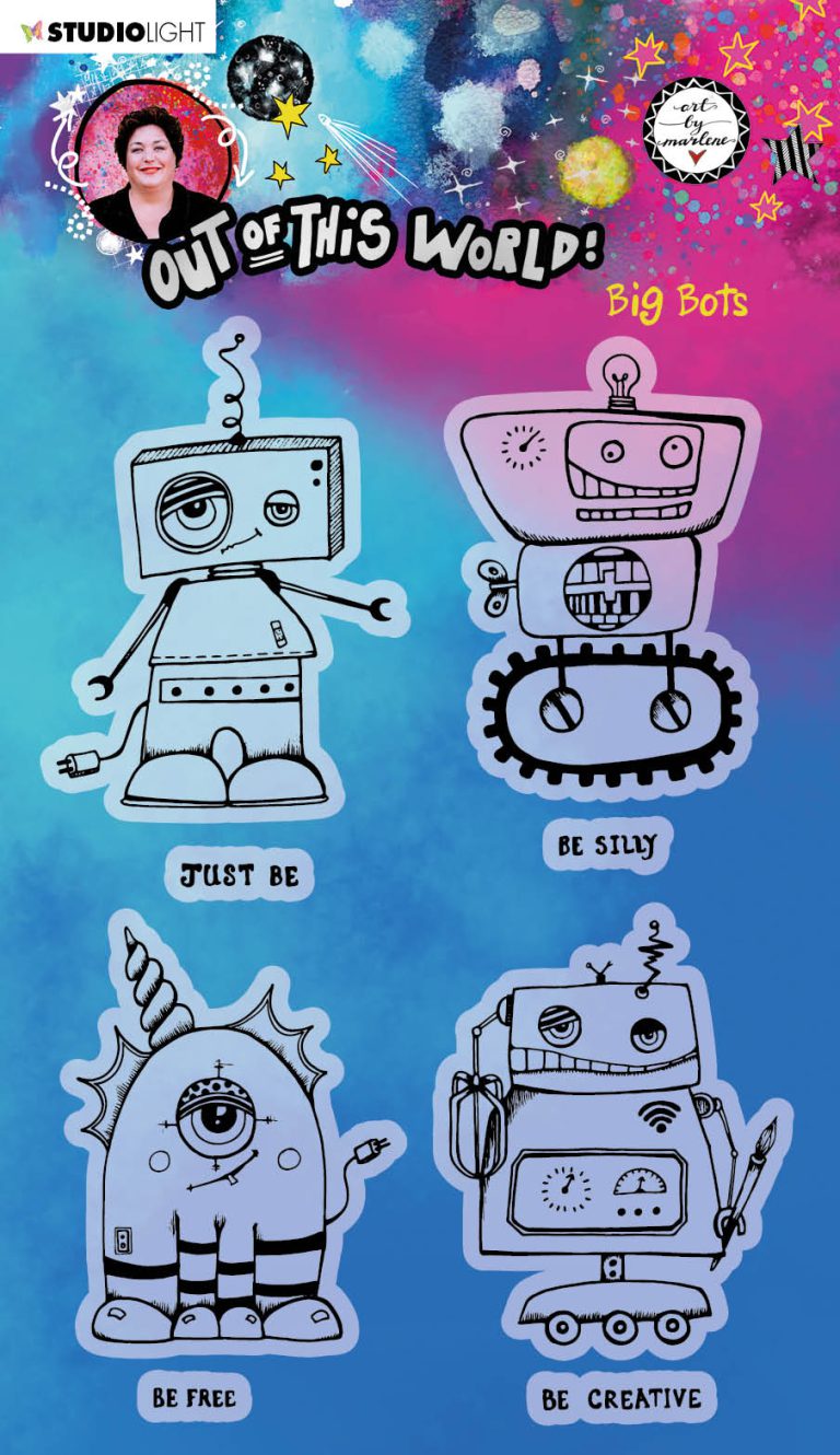 ABM Clear Stamp Big Bots Out Of This World 148x210mm nr.73