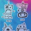 ABM Clear Stamp Big Bots Out Of This World 148x210mm nr.73