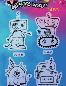 ABM Clear Stamp Big Bots Out Of This World 148x210mm nr.73