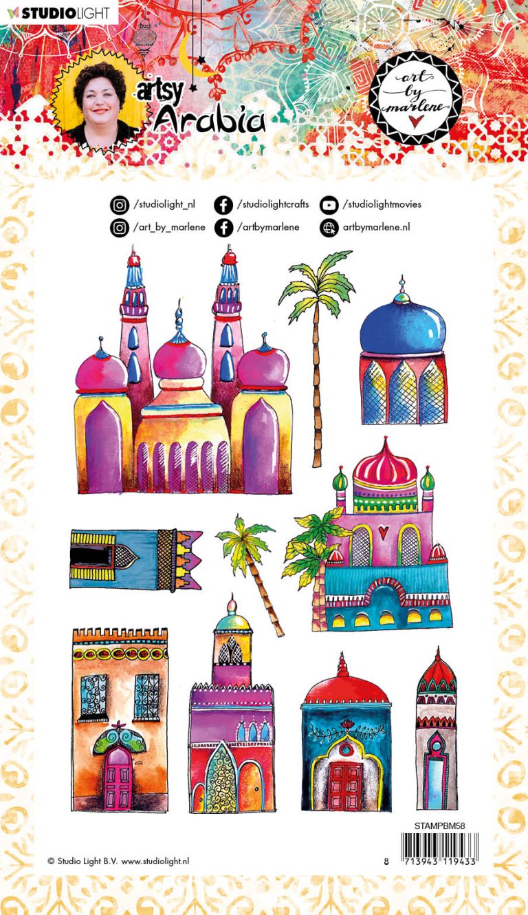 ABM Clear Stamp Artsy Arabia 148x210mm nr.58 Desert Mirage - Afbeelding 2