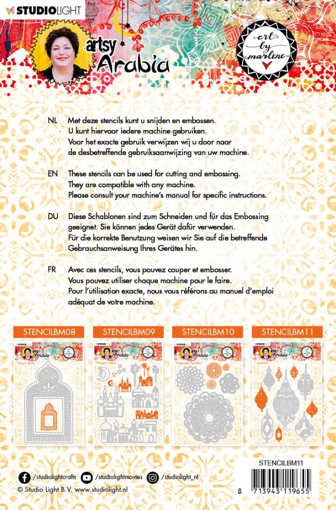 ABM Cutting & Embossing Die Artsy Arabia 91x154mm nr.08 - Afbeelding 2