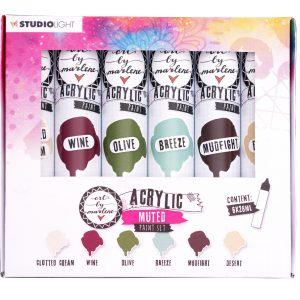Art by Marlene Acrylic paintset Muted 6 tubes