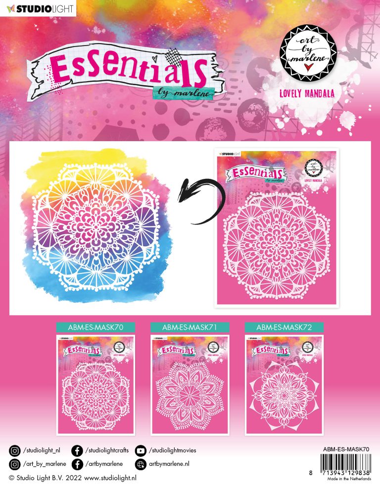 Lovely Mandala stencil van Art by Marlene haar Essentials collectie