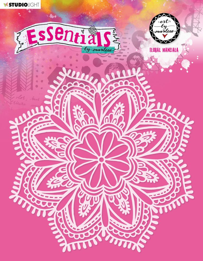 Florel Mandala stencil van Art by Marlene haar essentials collectie