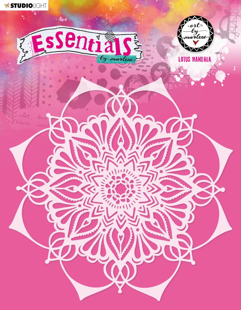 Lotus Mandala stencil van Art by Marlene haar essentials collectie