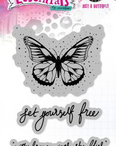 ABM Cling Stamp Just a butterfly Essentials 105x148x6mm 3 PC nr.129