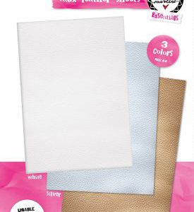 ABM Faux Leather Sheets White/Gold/Silver Essentials 210x297mm 3 SH nr.01