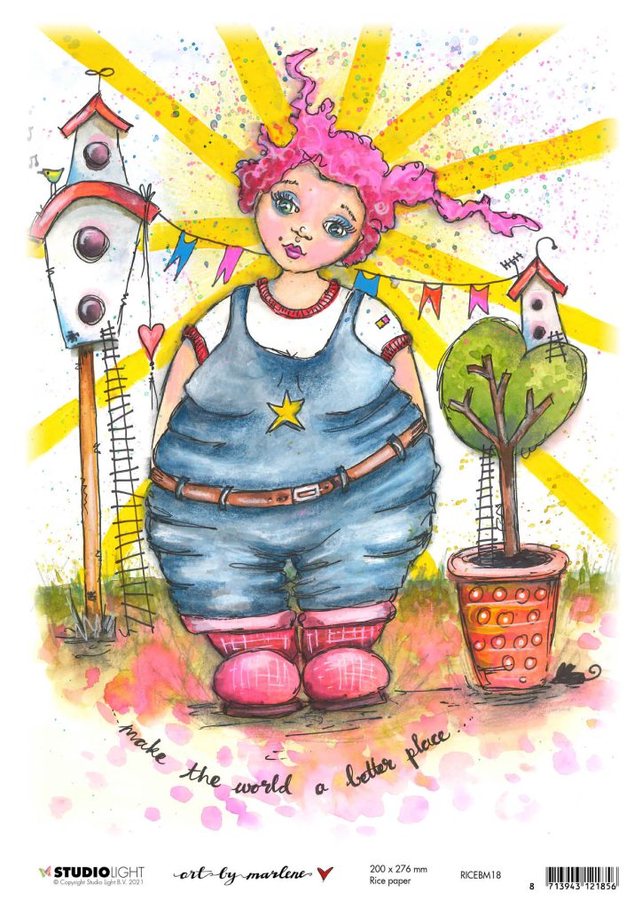 BM Rice Paper Marlene's World 200x276mm nr.18