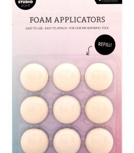 SL Ink Blending Tool Replacment foam pads 30mm Essential Tools 125x205x19mm 9 PC nr.02