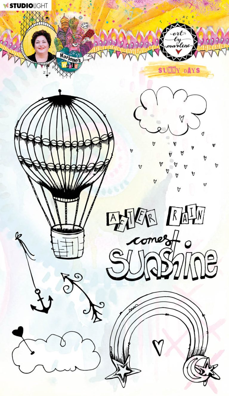 BM Clear Stamp Sunny days Marlene's World 148x210mm nr.61