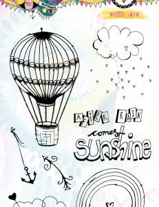 BM Clear Stamp Sunny days Marlene's World 148x210mm nr.61