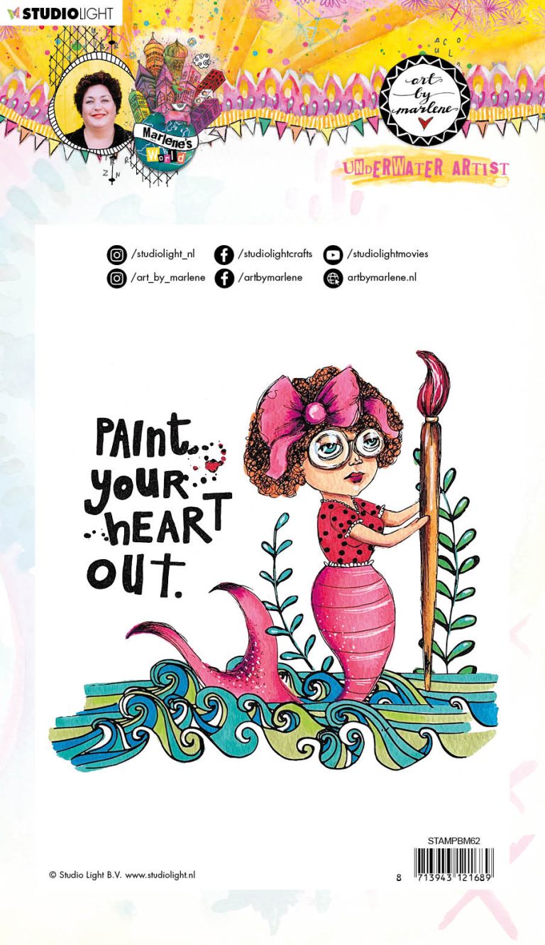 BM Clear Stamp Underwater artist Marlene's World 148x210mm nr.62 - Afbeelding 2