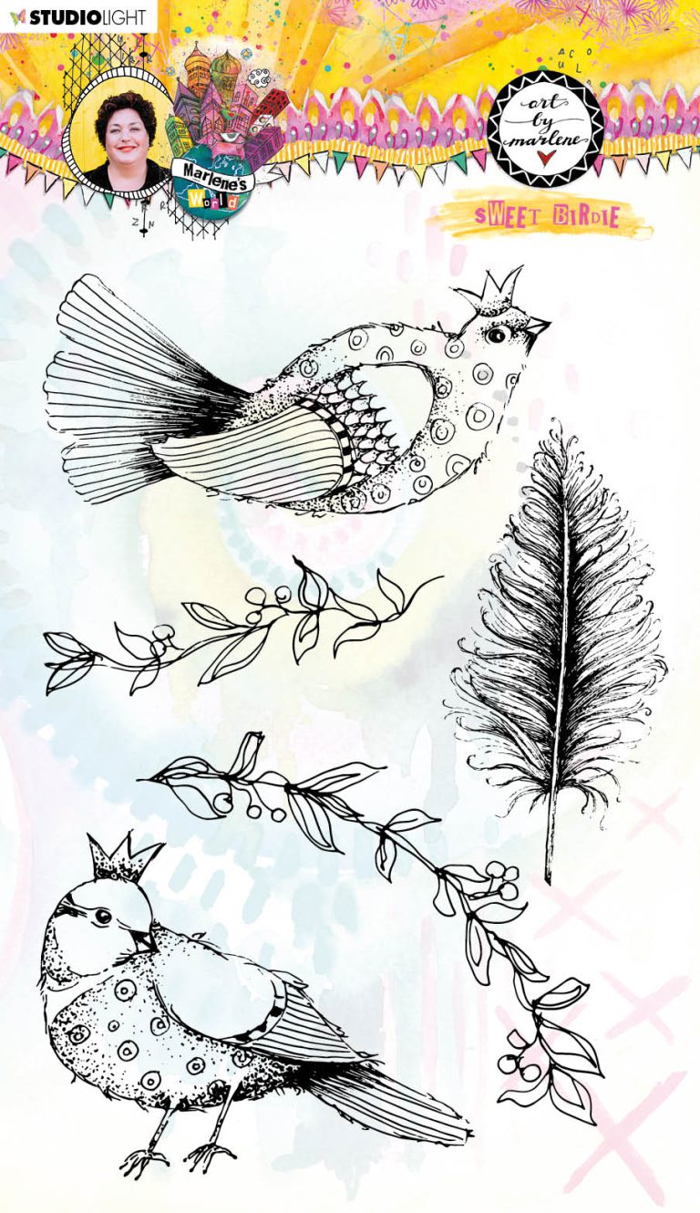 BM Clear Stamp Sweet birdie Marlene's World 148x210mm nr.64