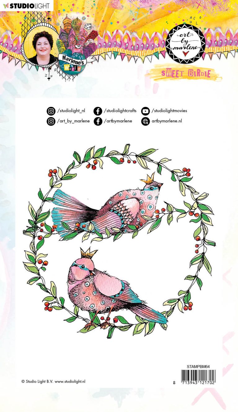 BM Clear Stamp Sweet birdie Marlene's World 148x210mm nr.64 - Afbeelding 2