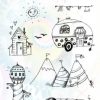 BM Clear Stamp Happy holiday Marlene's World 148x210mm nr.65