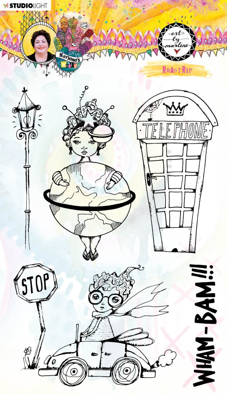BM Clear Stamp Roadtrip Marlene's World 148x210mm nr.66