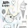 BM Clear Stamp Birthday bash Marlene's World 148x210mm nr.67