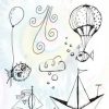 BM Clear Stamp A windy day Marlene's World 148x210mm nr.68