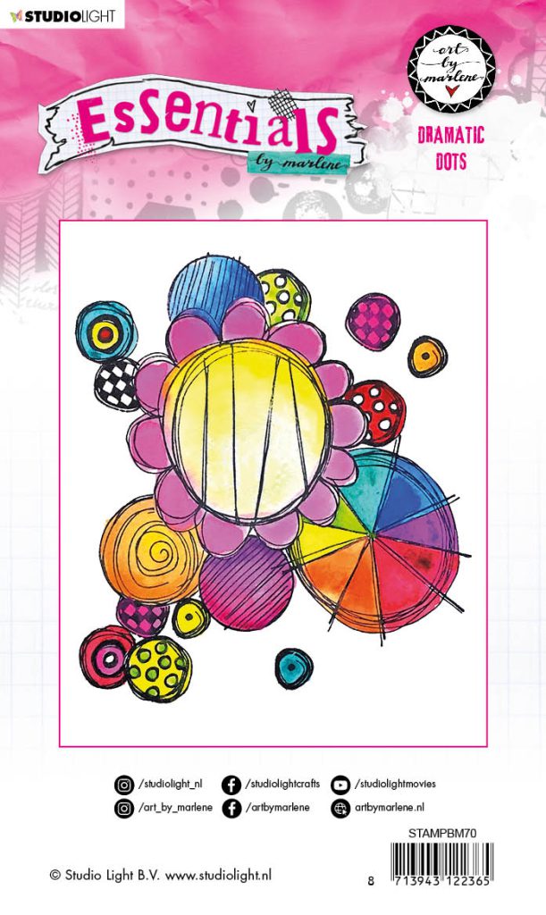 BM Cling Stamp Dramatic dots Essentials 105x148mm nr. 70 - Afbeelding 2