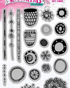 BM Cling Stamp Mix & Match Dotty flowers Essentials 148x210mm nr. 71