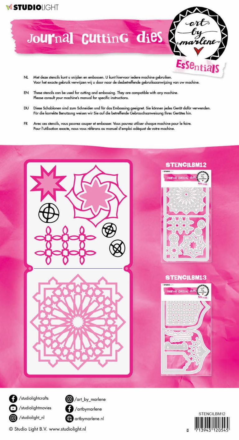 ABM Cutting & Embossing Die Journal Essentials 142x282mm nr.12 - Afbeelding 2