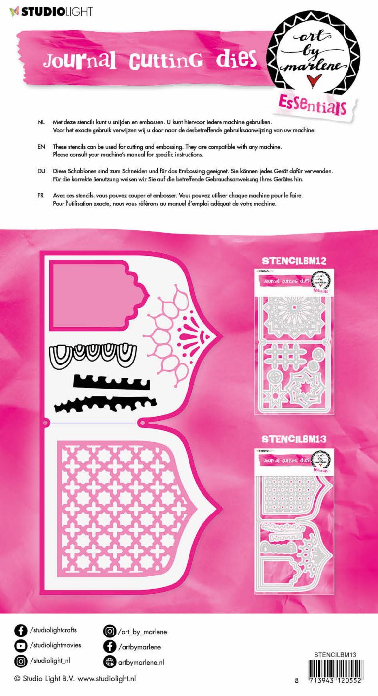 ABM Cutting & Embossing Die Journal Essentials 152x283mm nr.13 - Afbeelding 2