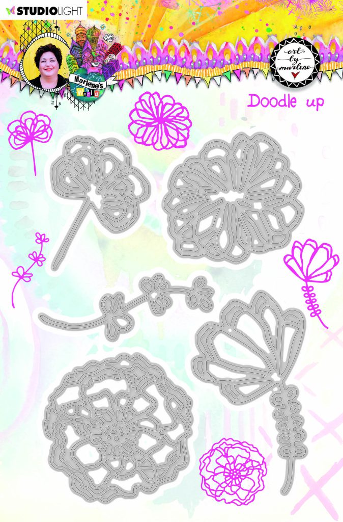 BM Cutting & Emb. Die Doodle up Marlene’s World 98x135mm nr.14