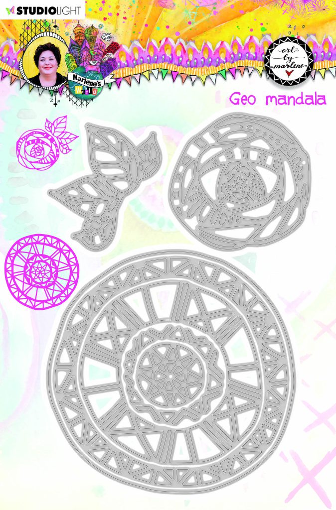 BM Cutting & Emb. Die Geo mandala Marlene’s World 98x142mm nr.15