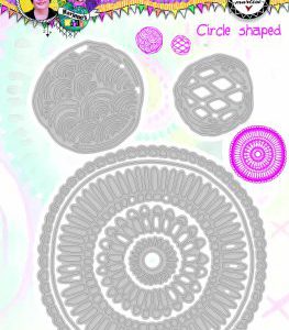 BM Cutting & Emb. Die Circle shaped Marlene’s World 102x145mm nr.16