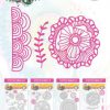BM Cutting & Emb. Die Floral style Marlene’s World 103x140mm nr.17 - Afbeelding 2