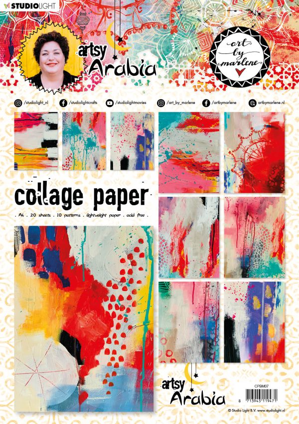 ABM Collage Paper Pattern Paper Artsy Arabia 210x297mm nr.7