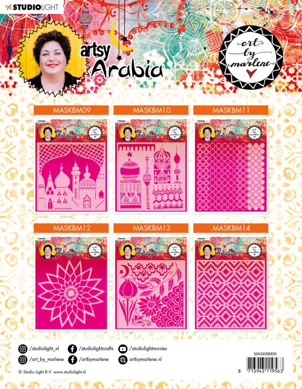 ABM Mask Artsy Arabia 200x200mm nr.10 - Afbeelding 2